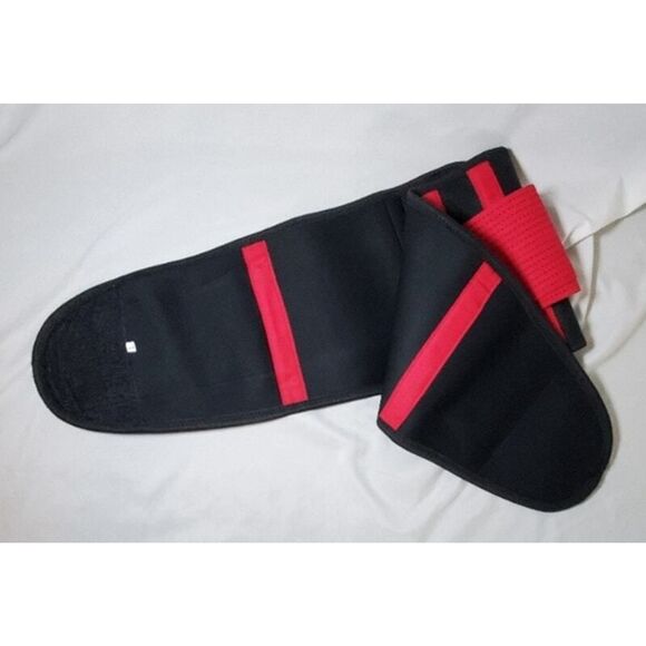 Waist Trainer Sweat Belt Womens L Pink Black with Storage Bag Adjustable - Picture 3 of 3